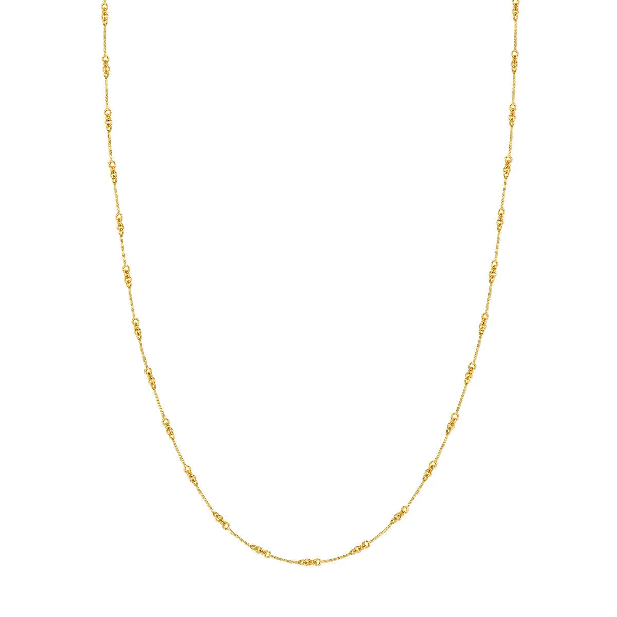 0.8mm Designer Twist Chain with Lobster Lock