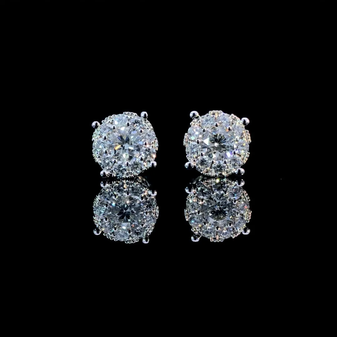 163602 - 1.00 ctw diamond earrings