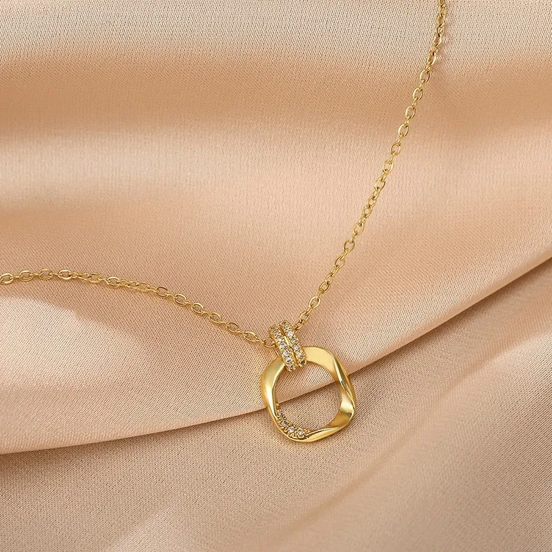 316L Stainless Steel Irregular Square Pendant