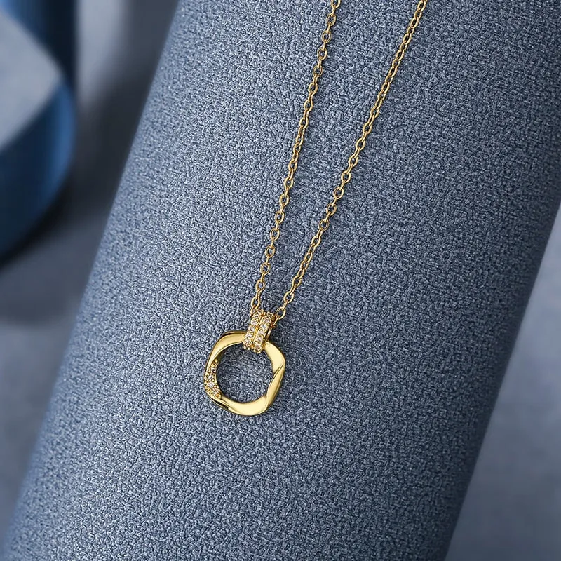 316L Stainless Steel Irregular Square Pendant