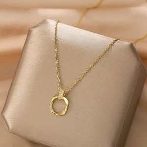 316L Stainless Steel Irregular Square Pendant