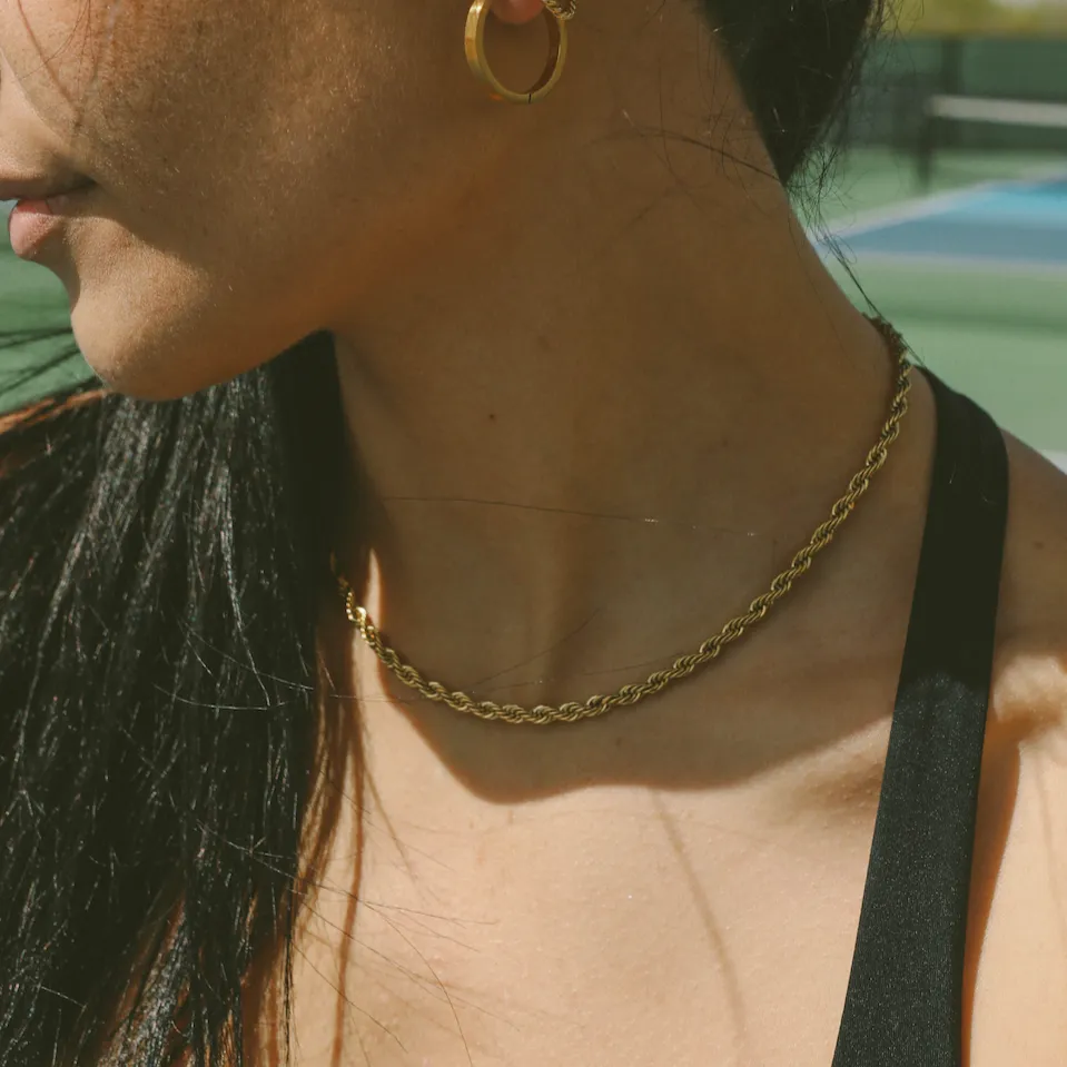 4mm Elegant Twist Necklace