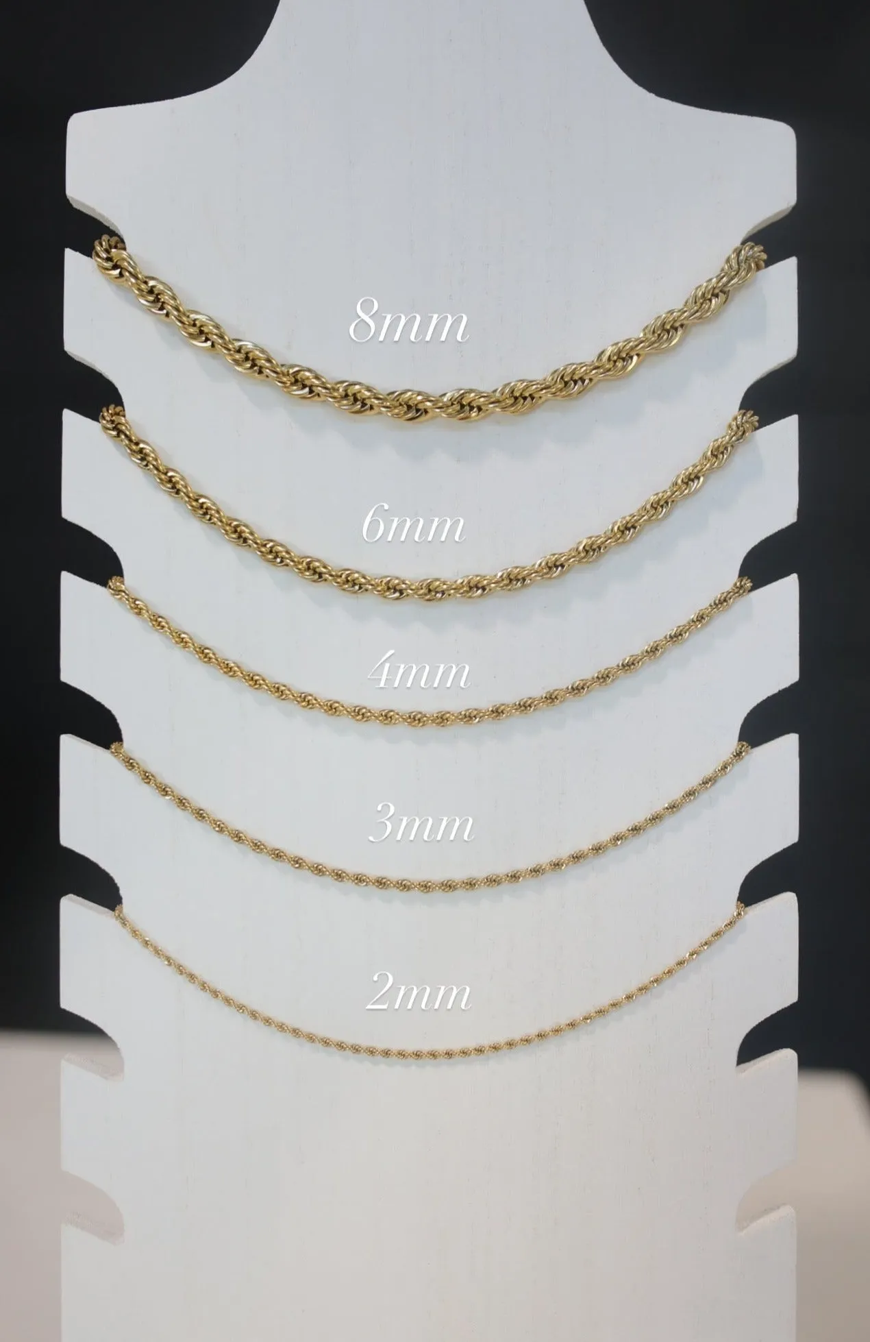 4mm Elegant Twist Necklace