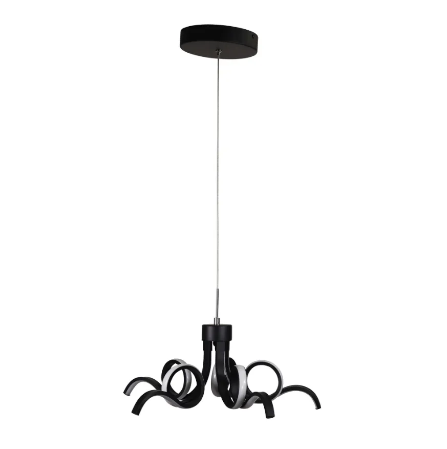 50cm Noodle Contemporary Pendant Black