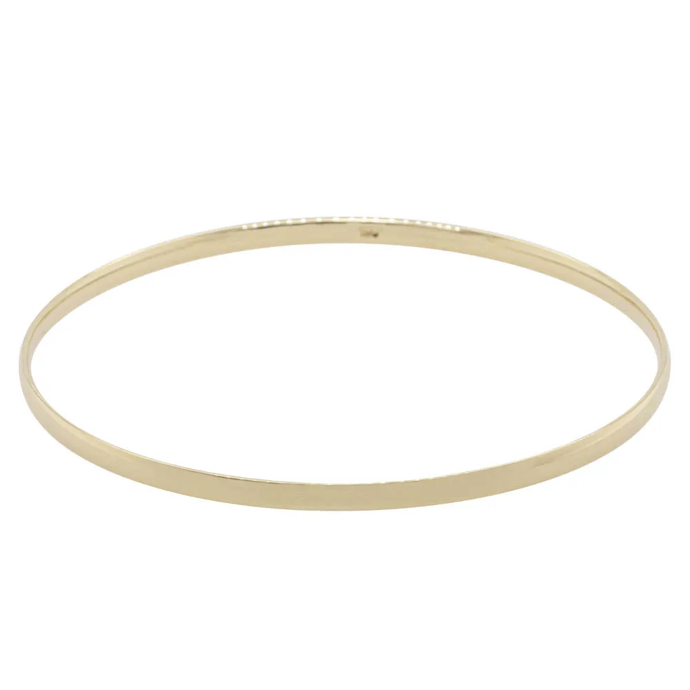 9ct Yellow Gold 3mm Bangle