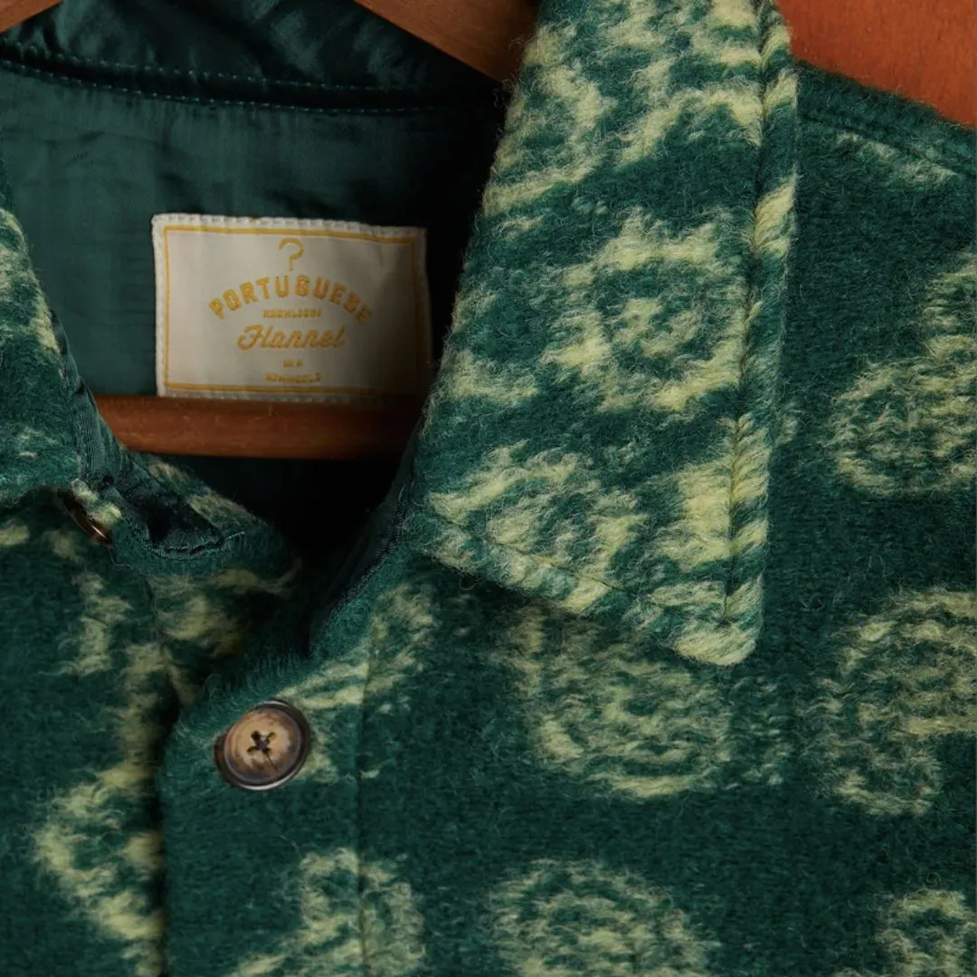 Abstract Paisley Overshirt (Green)
