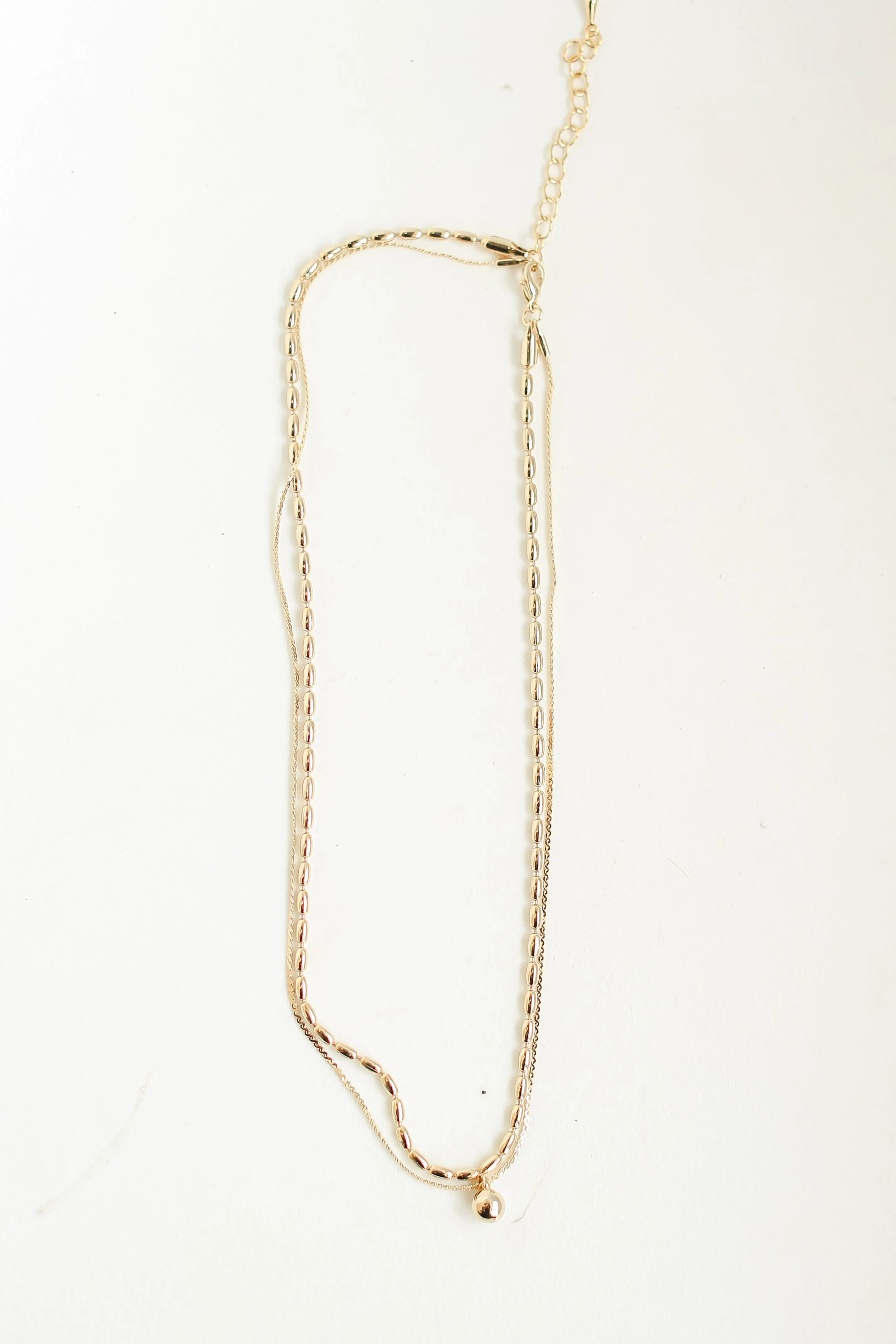 Addison Gold Layered Chain Necklace