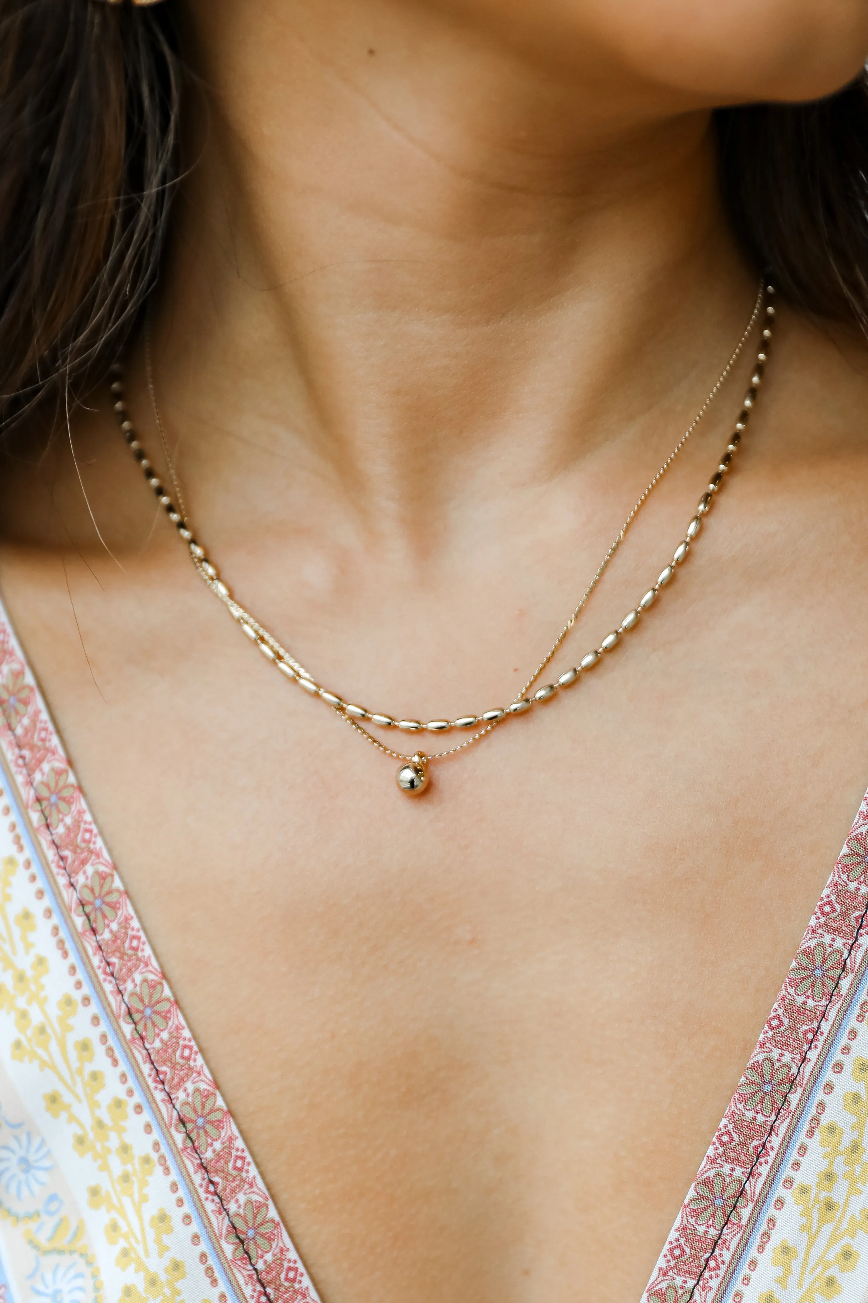 Addison Gold Layered Chain Necklace