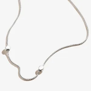 Adjustable Length Flat Chain Necklace