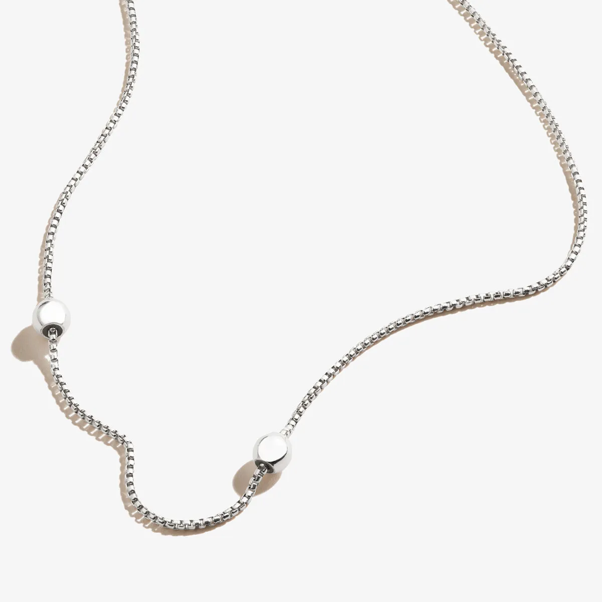 Adjustable Length Flat Chain Necklace