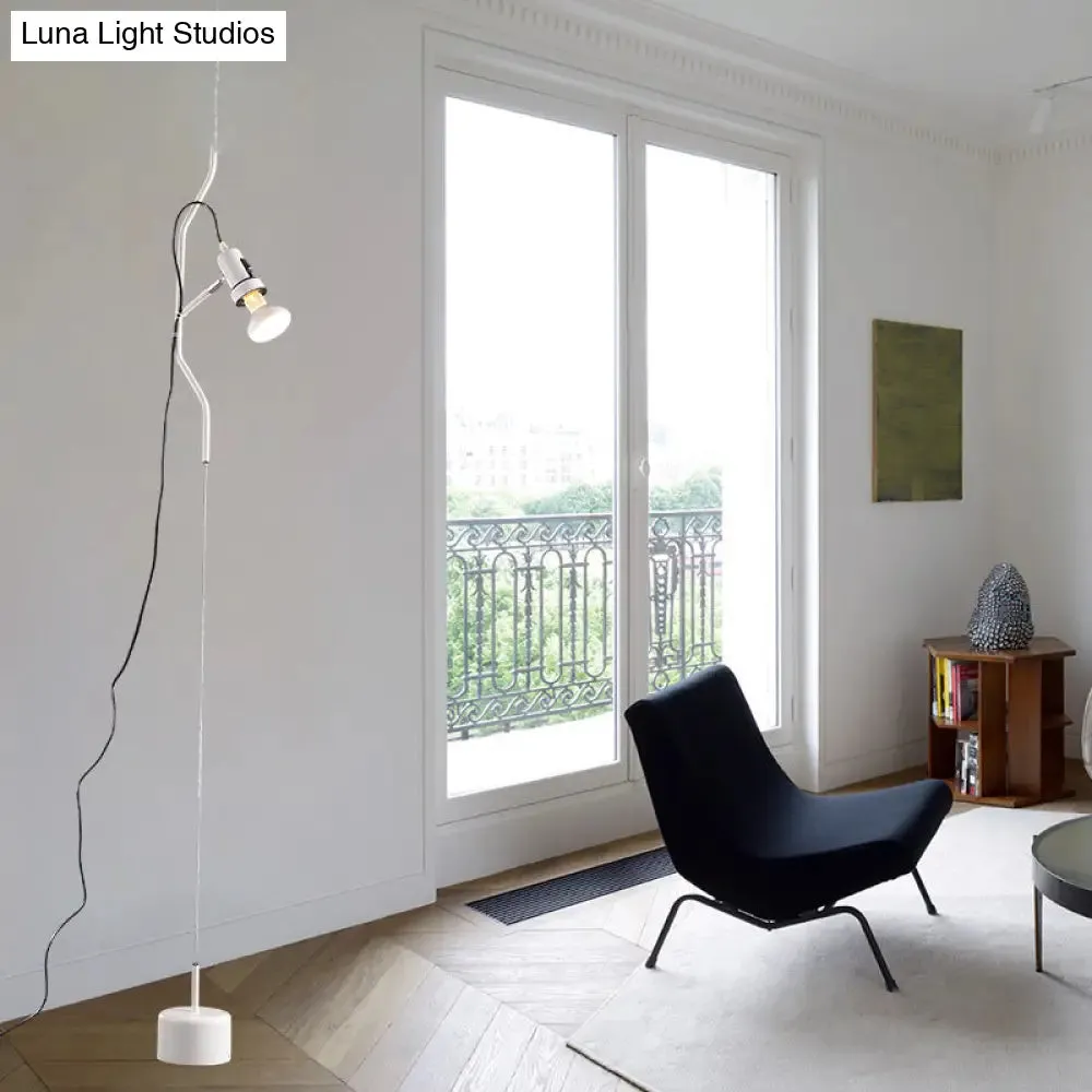 Adjustable Line Hanging Spot Light in Modern Metallic Style | Red/White | 1-Light | Living Room