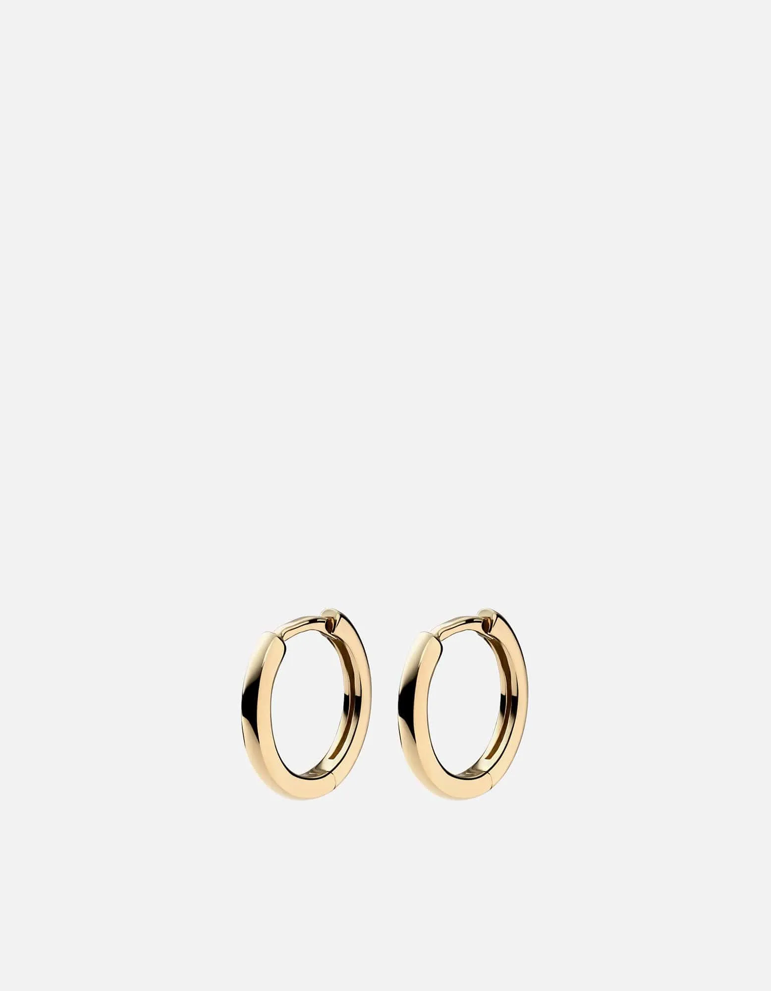 Aeri Huggie Earrings, 14k Gold