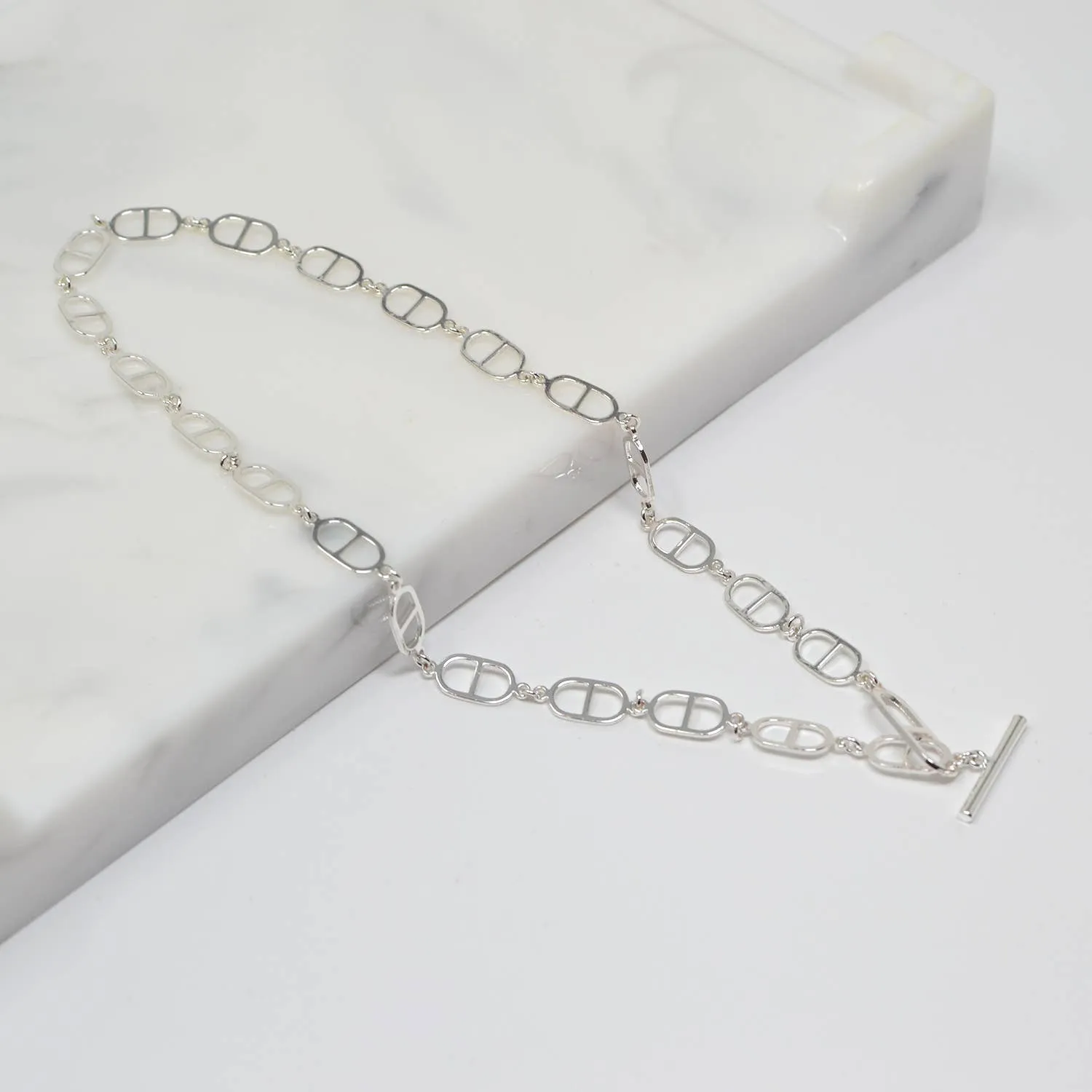All Linked In Gold Necklace
