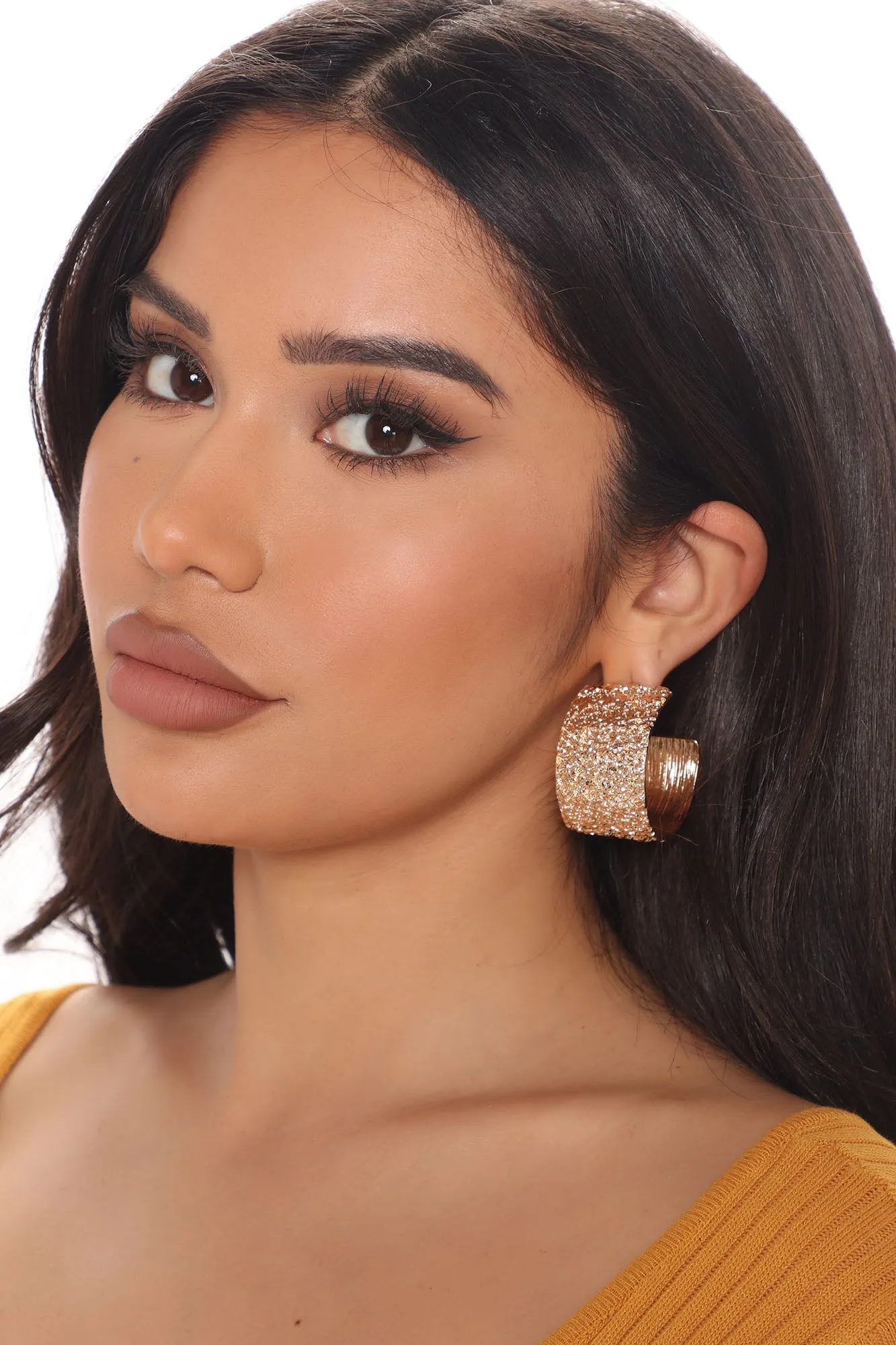 All Night Hoop Earrings - Gold