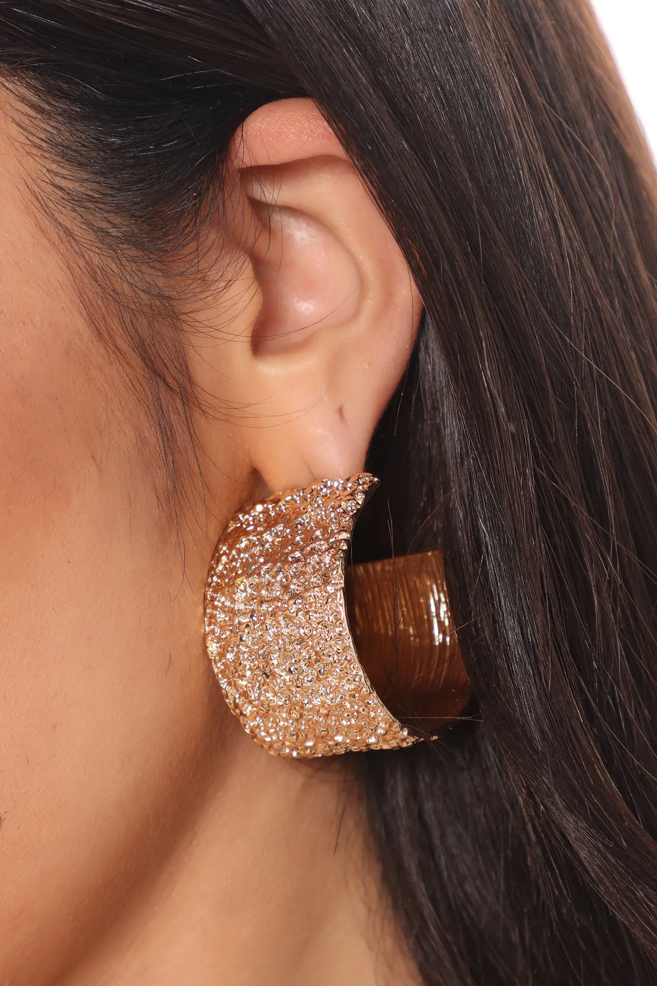 All Night Hoop Earrings - Gold