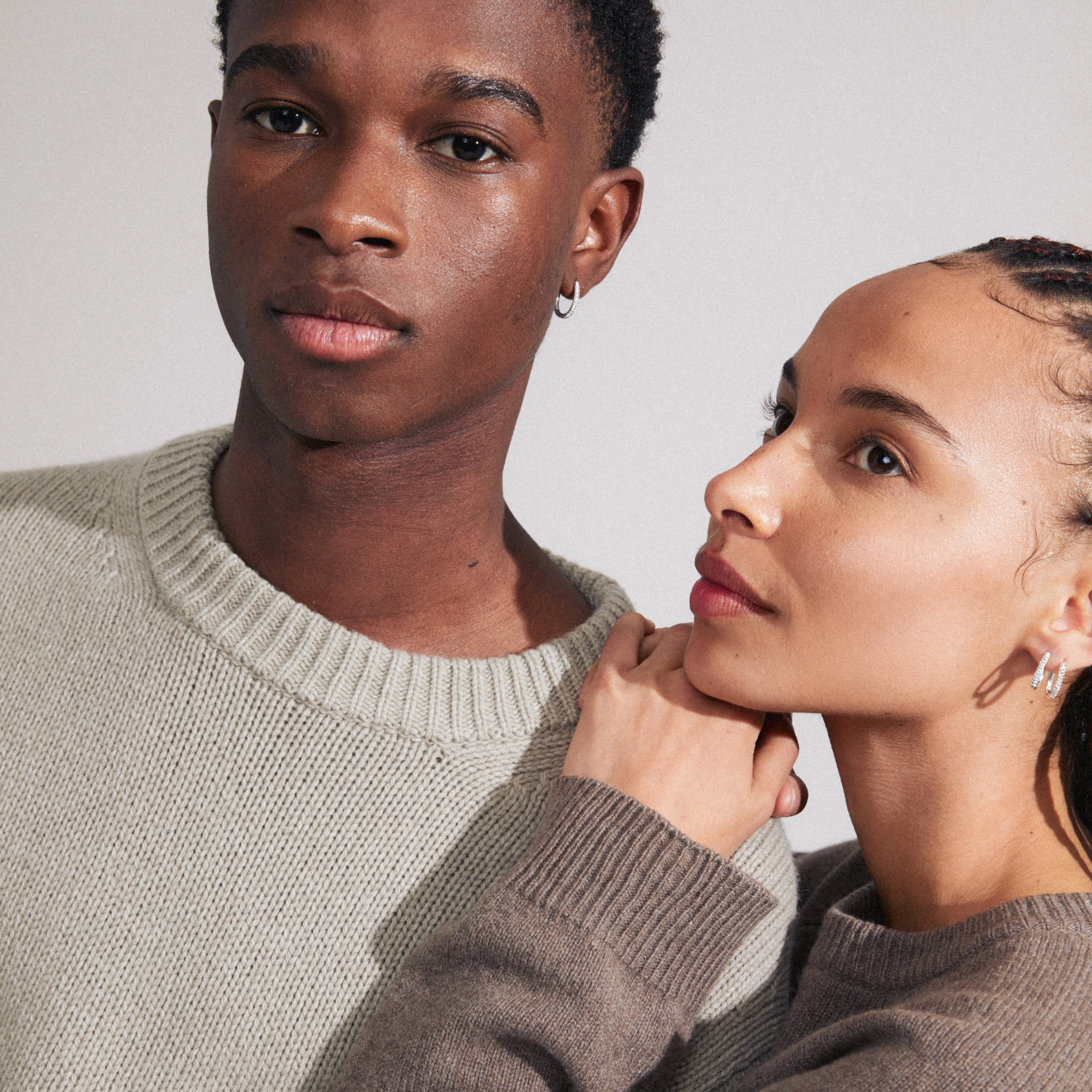 AMIRI recycled earrings silver-plated