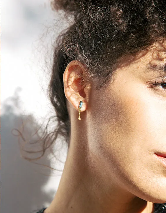 Baguette Continuous Earrings