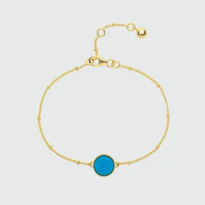 Barcelona December Turquoise Birthstone Bracelet Barcelona December Turquoise Birthstone Bracelet