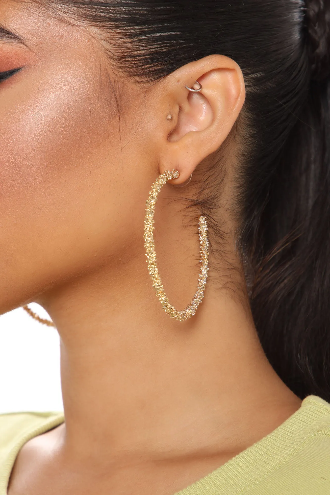 Best Luck To You Three Piece Earring Set  - Gold
