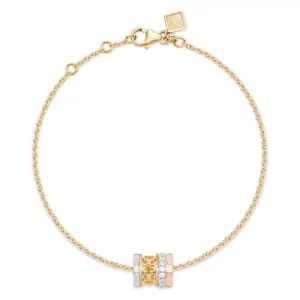 Birks Tri Gold Dare to Dream Rondelle Bracelet