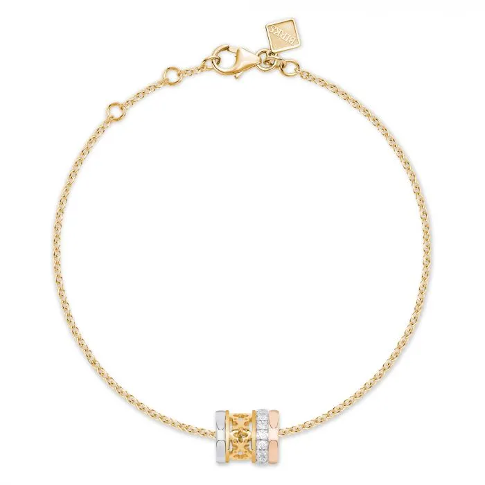 Birks Tri Gold Dare to Dream Rondelle Bracelet