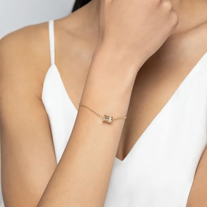 Birks Tri Gold Dare to Dream Rondelle Bracelet
