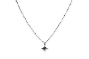 Blue Ombre CZ Sterling Silver Star Necklace