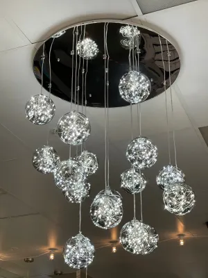 Boccini 80W 3500K LED Pendant Smoke and Chrome