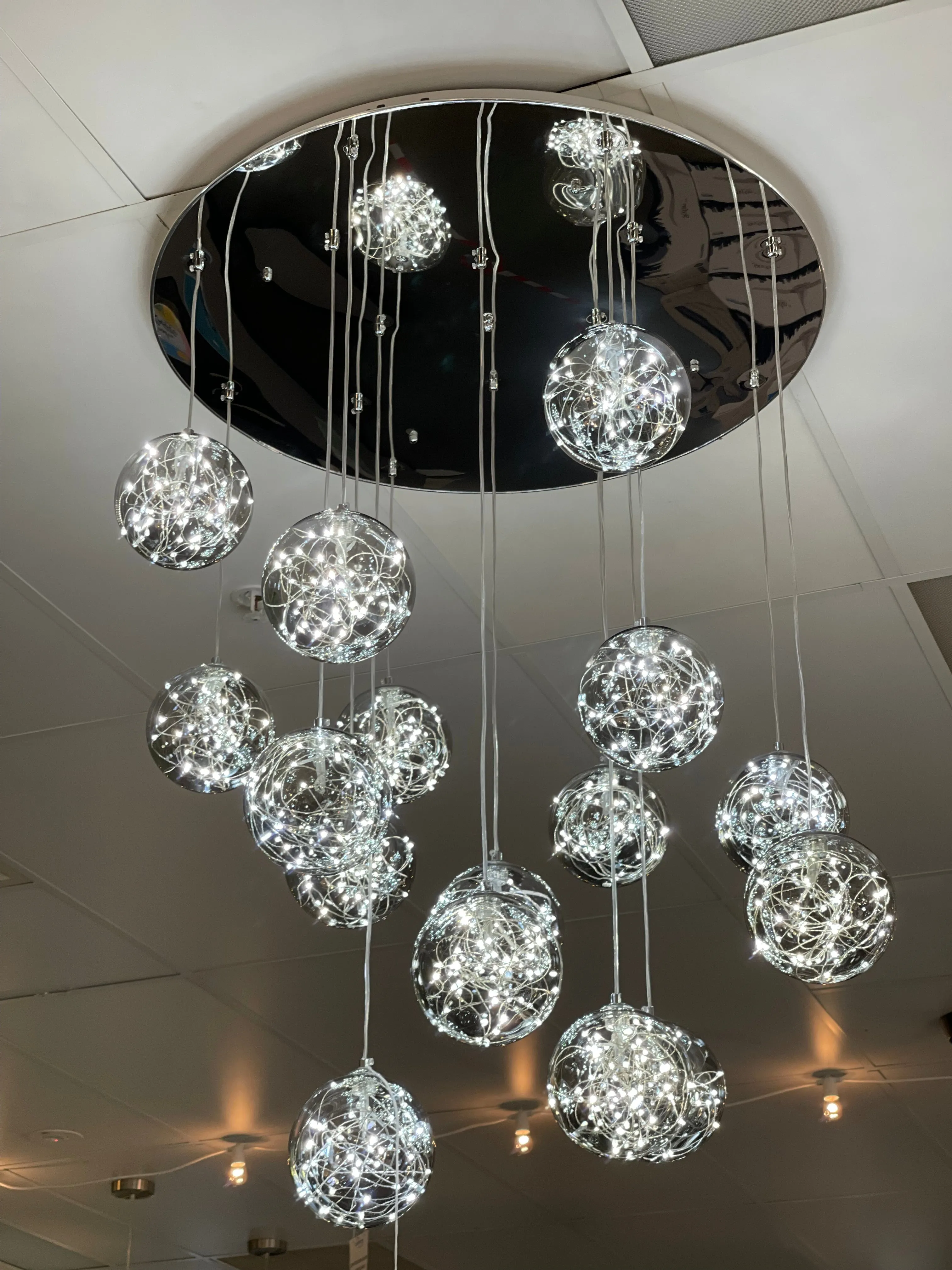 Boccini 80W 3500K LED Pendant Smoke and Chrome