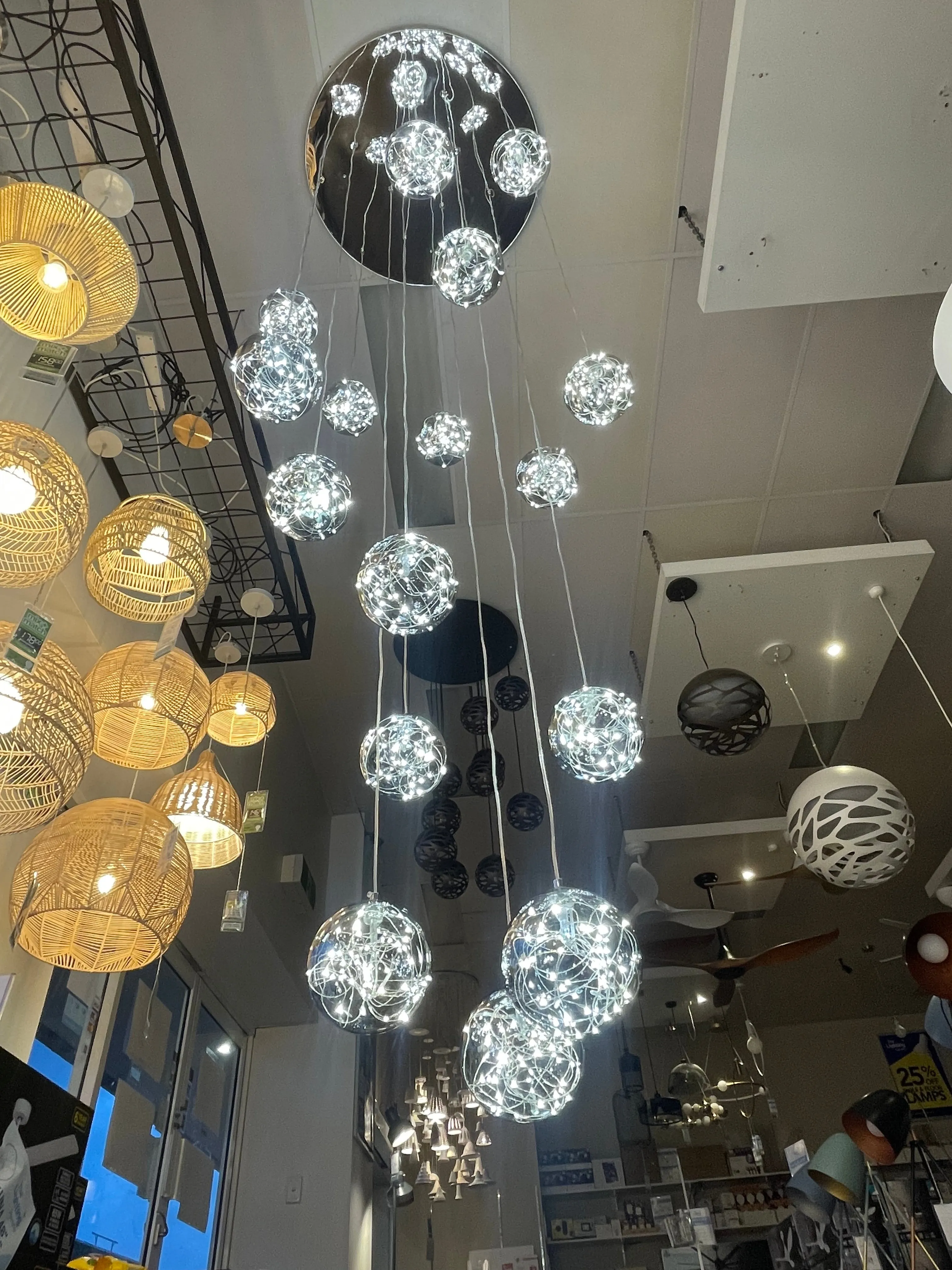 Boccini 80W 3500K LED Pendant Smoke and Chrome