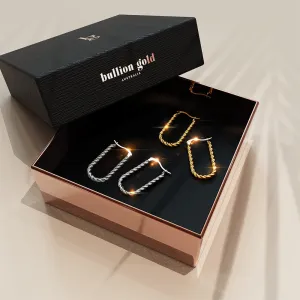 Boxed 2 Pairs of Chic Earrings Set