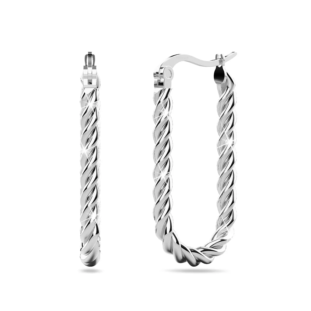 Boxed 2 Pairs of Chic Earrings Set
