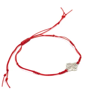 Bracelet with root chakra mini silver