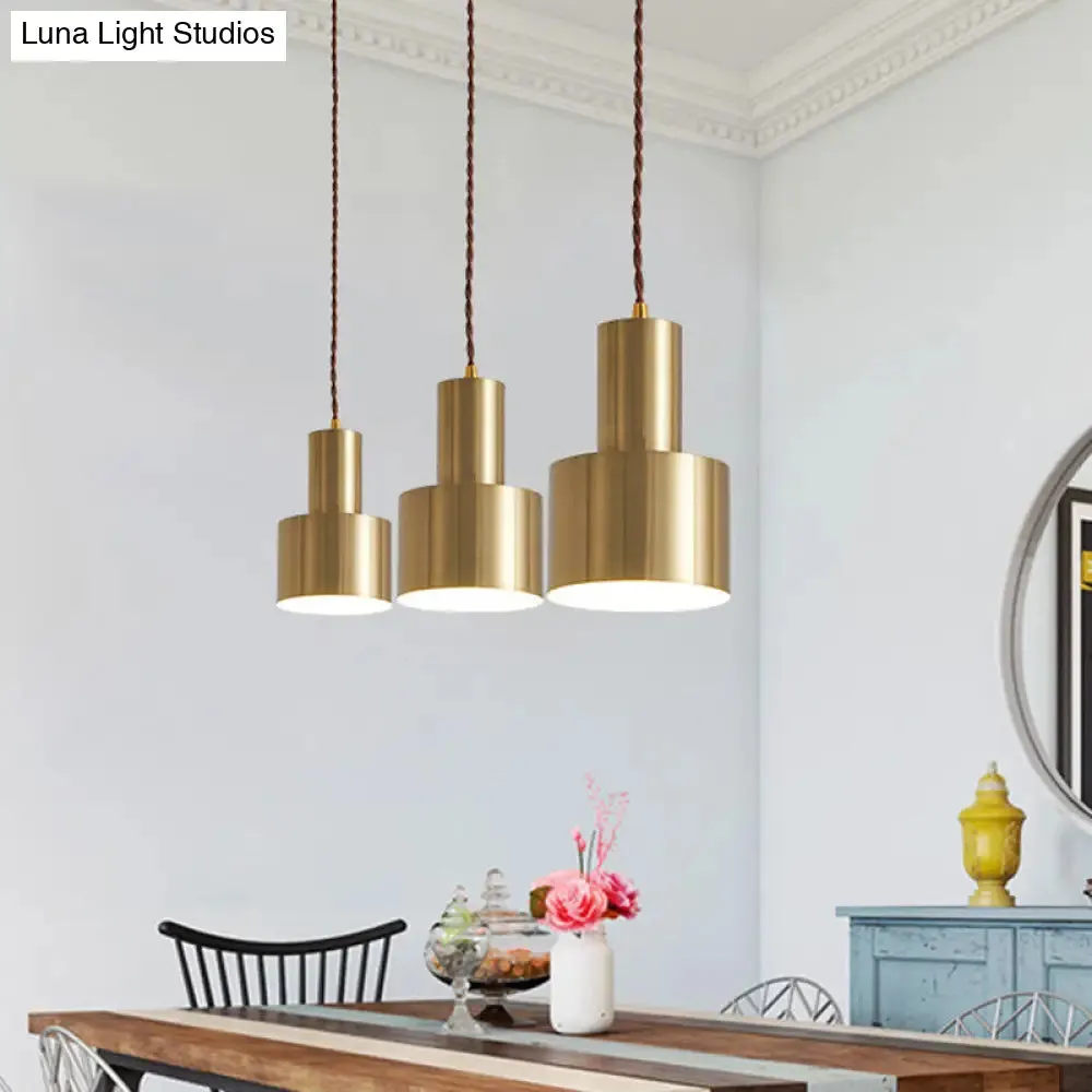 Brass Finish Mini Grenade Iron Pendulum Pendant Light – Postmodern Single Lighting Fixture