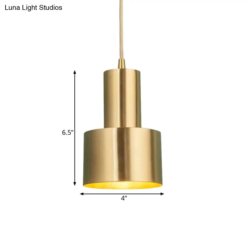 Brass Finish Mini Grenade Iron Pendulum Pendant Light – Postmodern Single Lighting Fixture