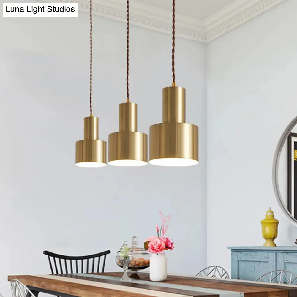 Brass Finish Mini Grenade Iron Pendulum Pendant Light – Postmodern Single Lighting Fixture