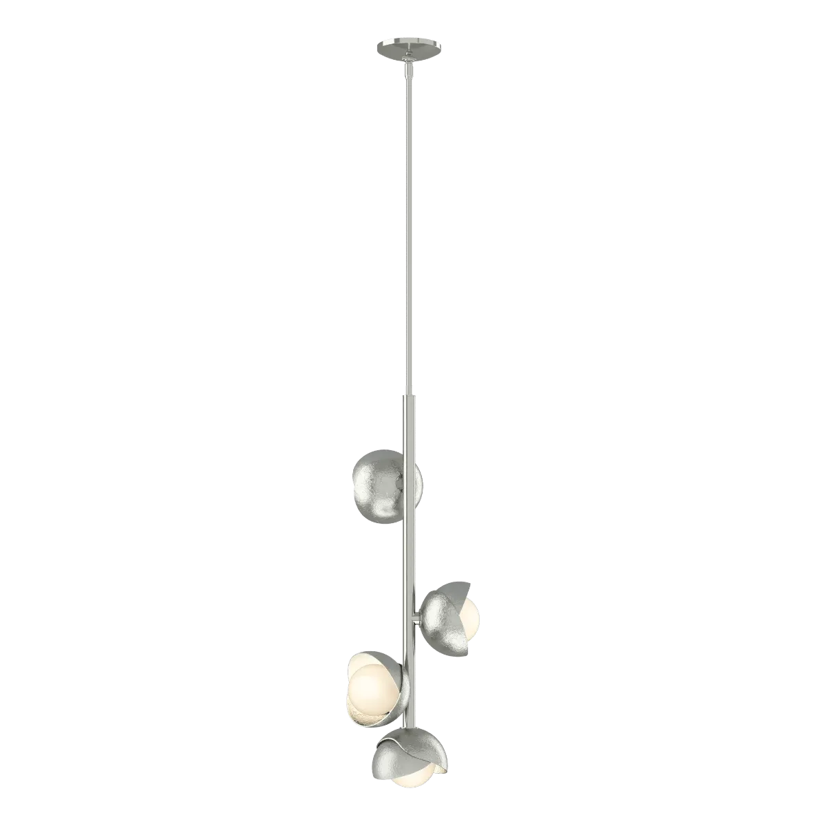 Brooklyn 12 in. 4 lights Pendant Light Sterling finish