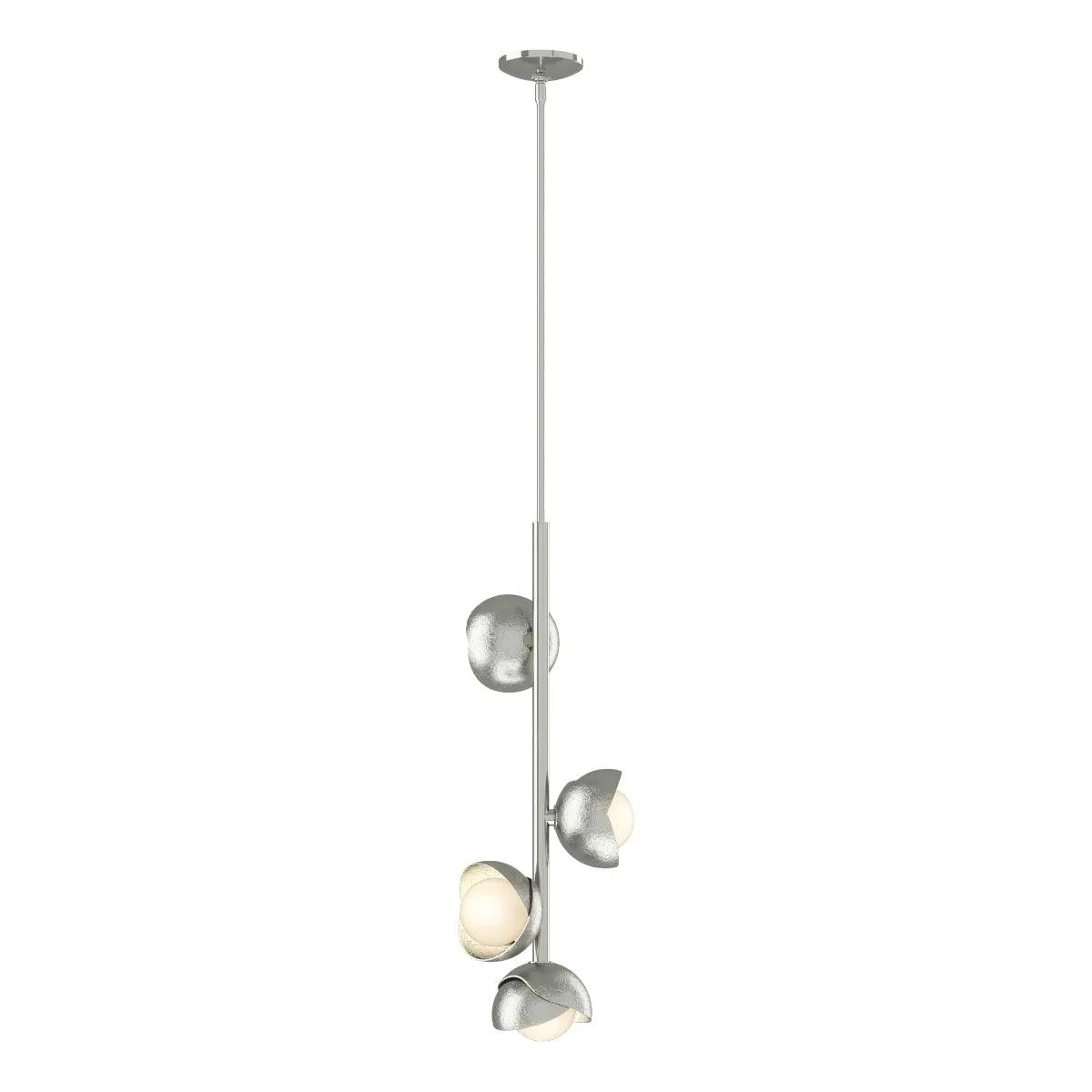 Brooklyn 12 in. 4 lights Pendant Light Sterling finish