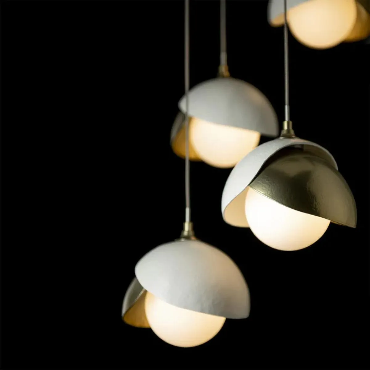 Brooklyn 16 in. 5 lights Long Pendant Light Dark Smoke Finish