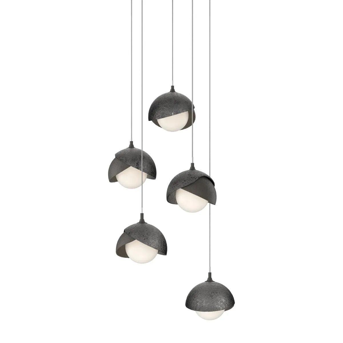 Brooklyn 16 in. 5 lights Long Pendant Light Dark Smoke Finish