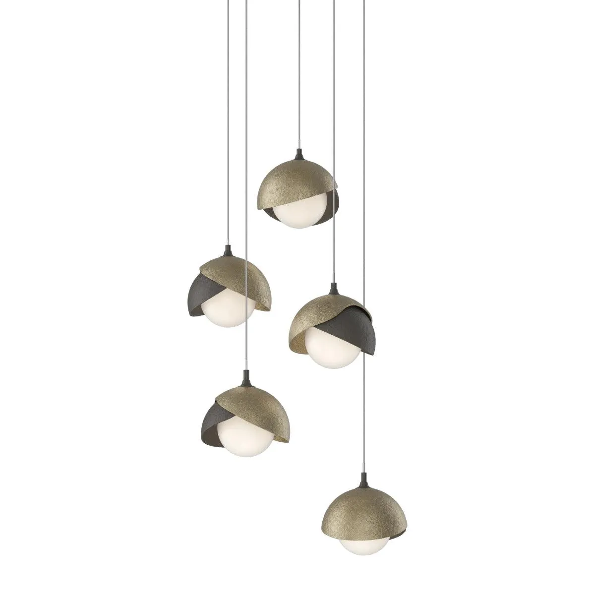 Brooklyn 16 in. 5 lights Long Pendant Light Dark Smoke Finish