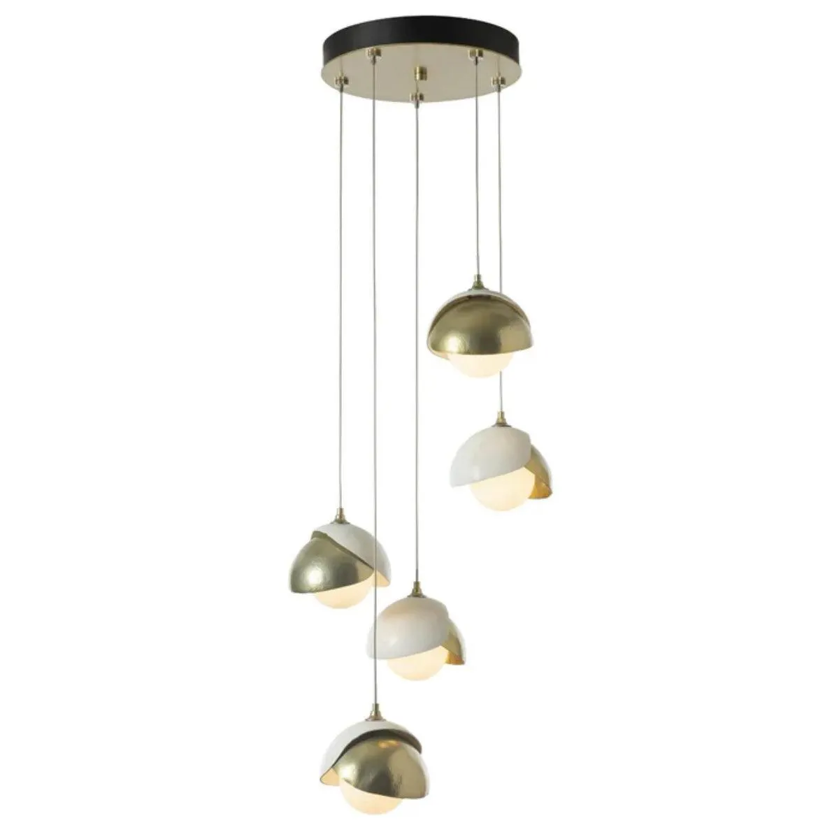 Brooklyn 16 in. 5 lights Long Pendant Light Dark Smoke Finish