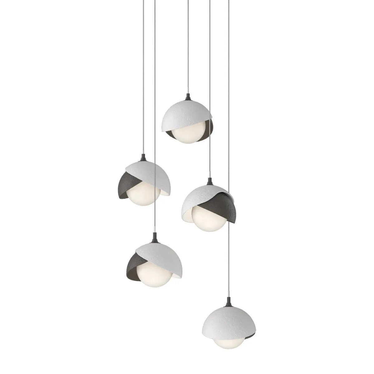 Brooklyn 16 in. 5 lights Long Pendant Light Dark Smoke Finish