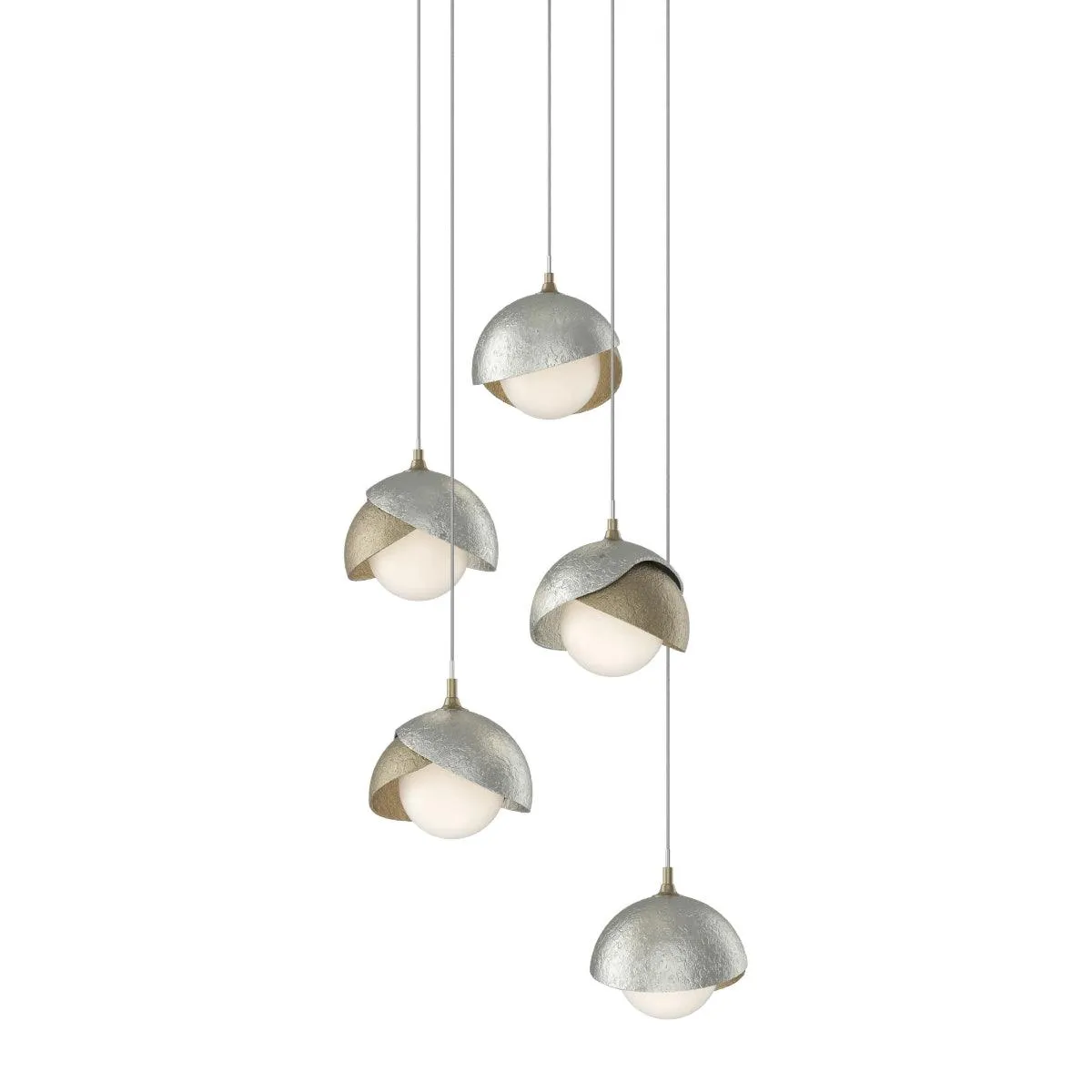 Brooklyn 16 in. 5 lights Long Pendant Light Soft Gold Finish