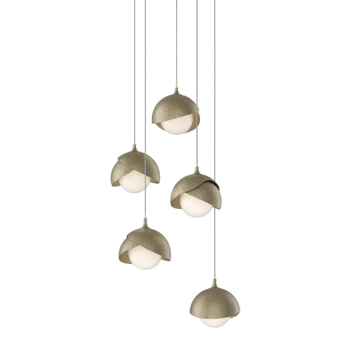 Brooklyn 16 in. 5 lights Long Pendant Light Soft Gold Finish