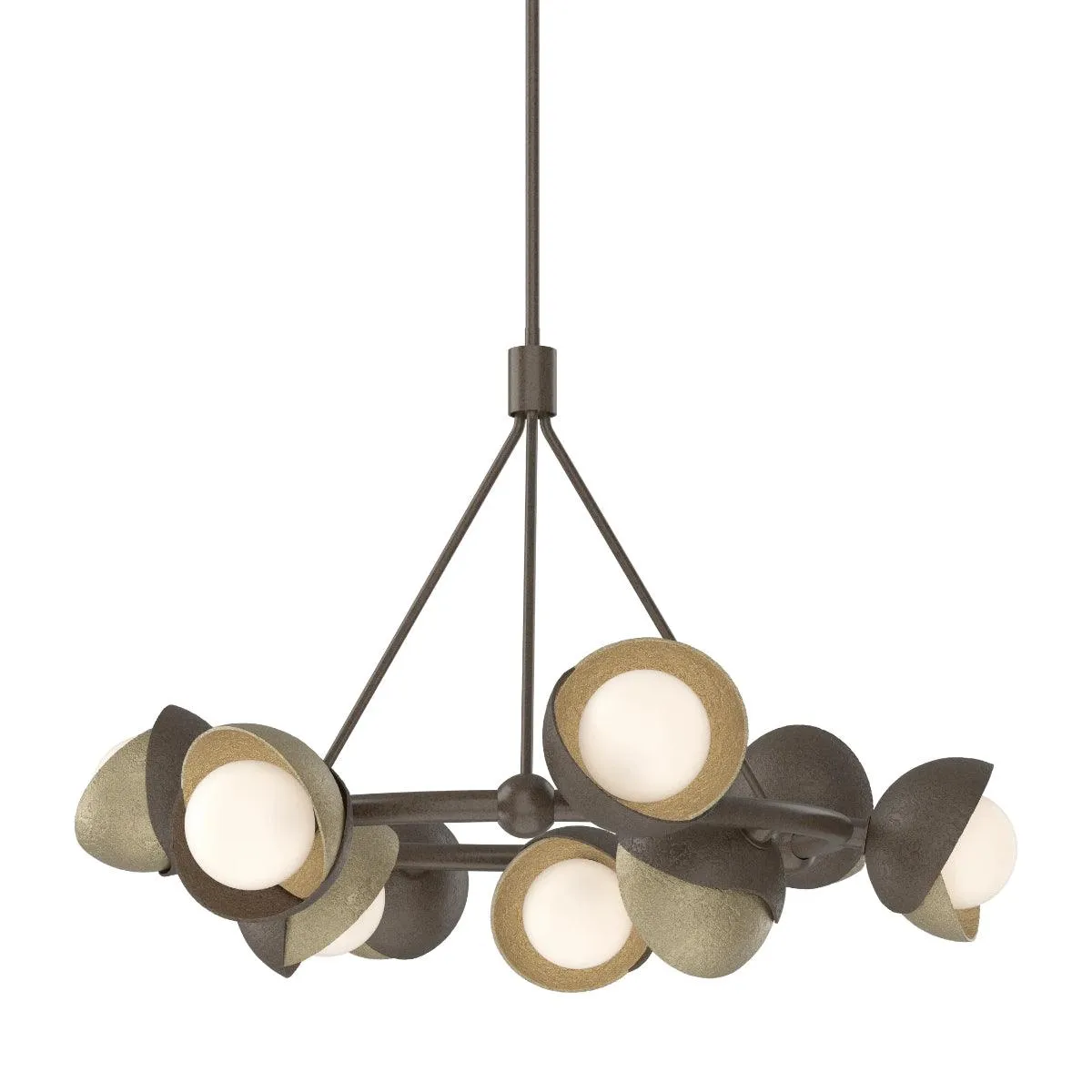 Brooklyn 32 in. 9 lights Pendant Light Bronze Finish