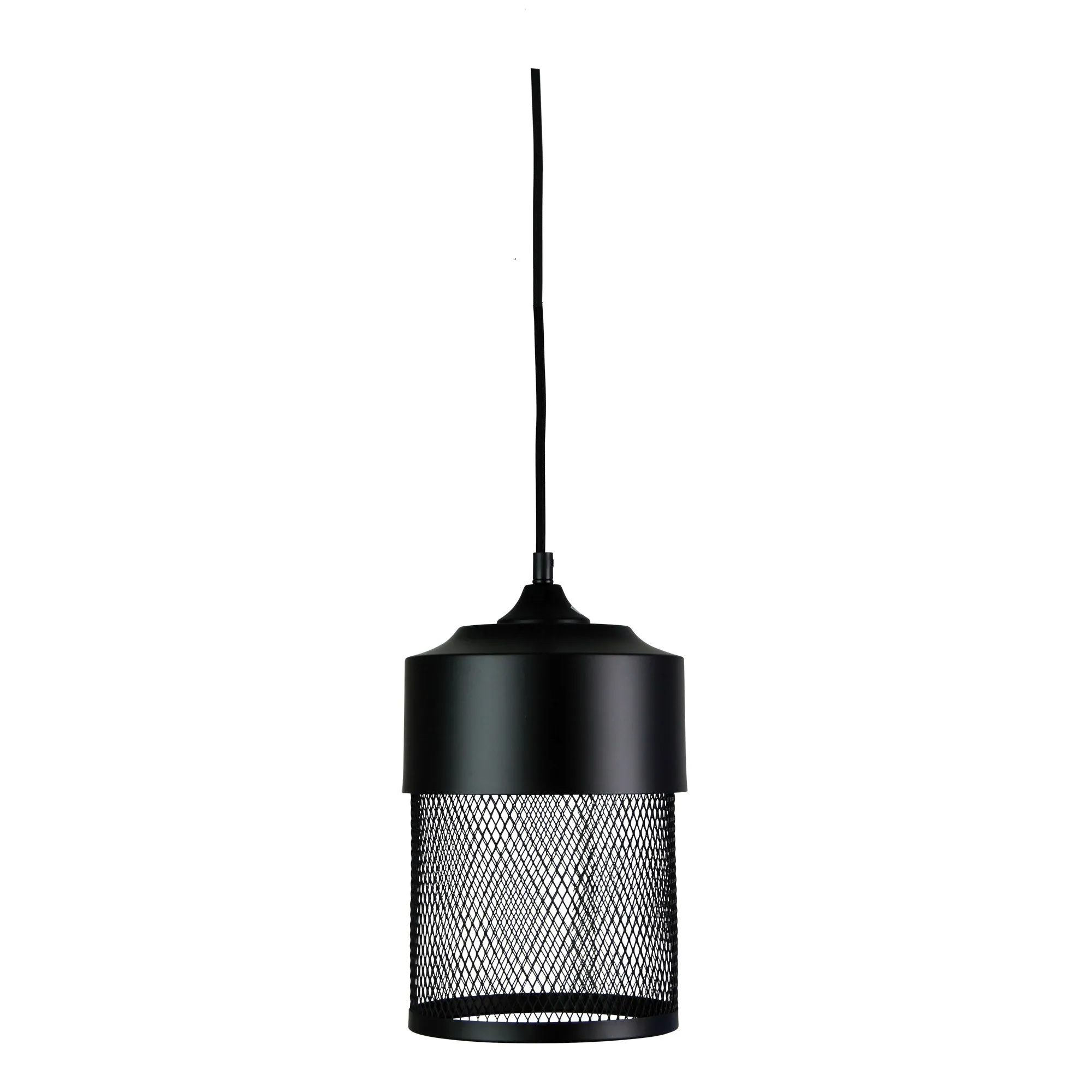Chester 18 Single Mesh Pendant Black
