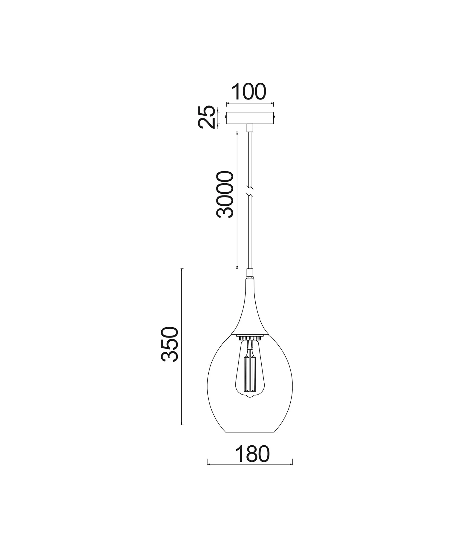 CLA BROTE Interior Wine Glass Shape Pendant Lights