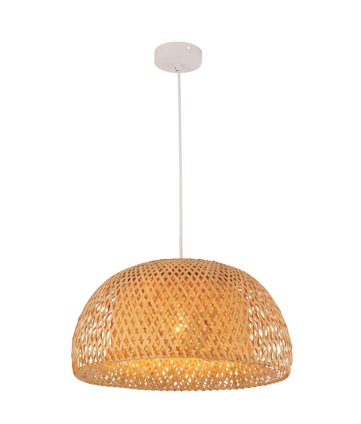 CLA CANASTA Natural Bamboo Finish Pendant Lights