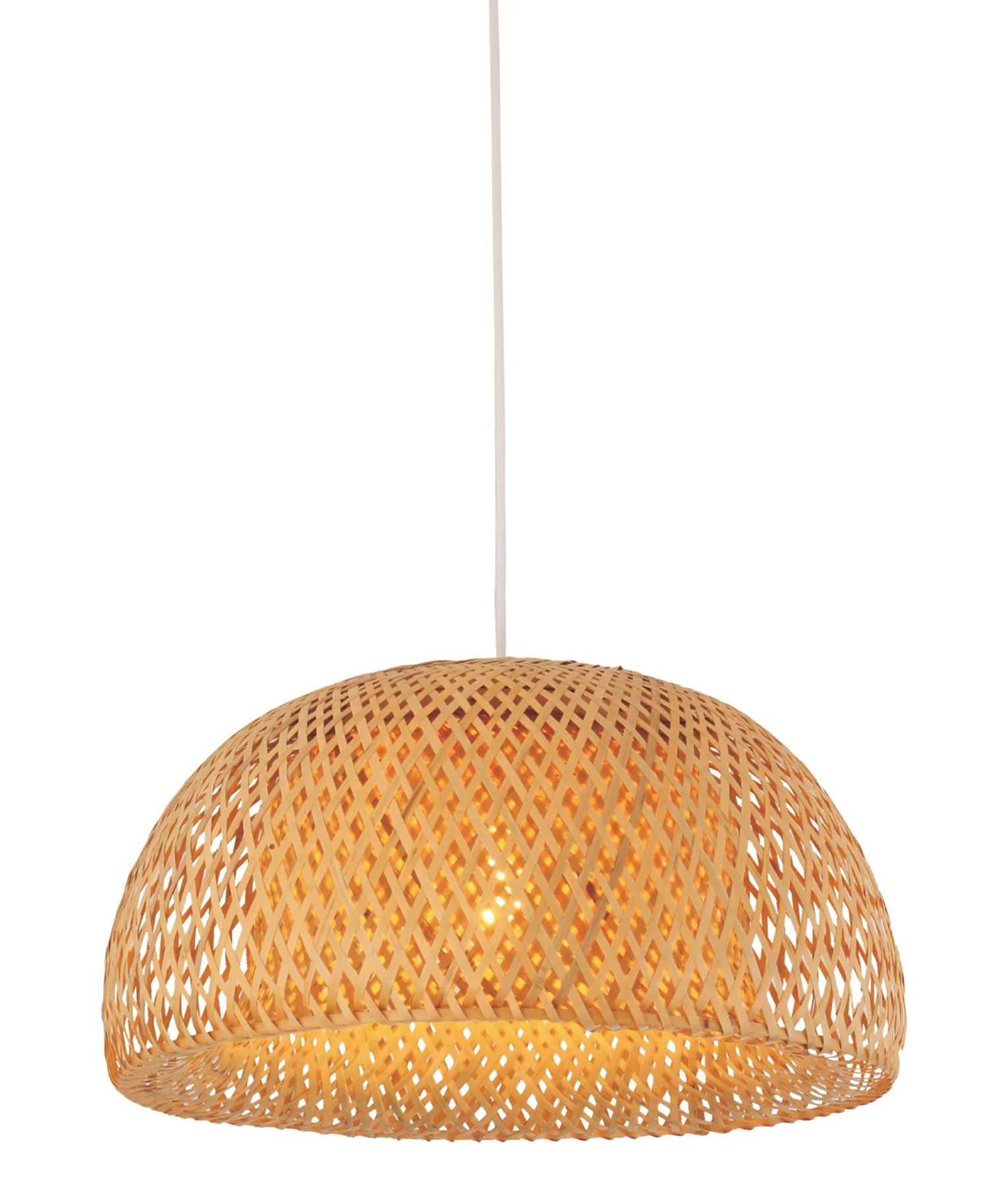 CLA CANASTA Natural Bamboo Finish Pendant Lights